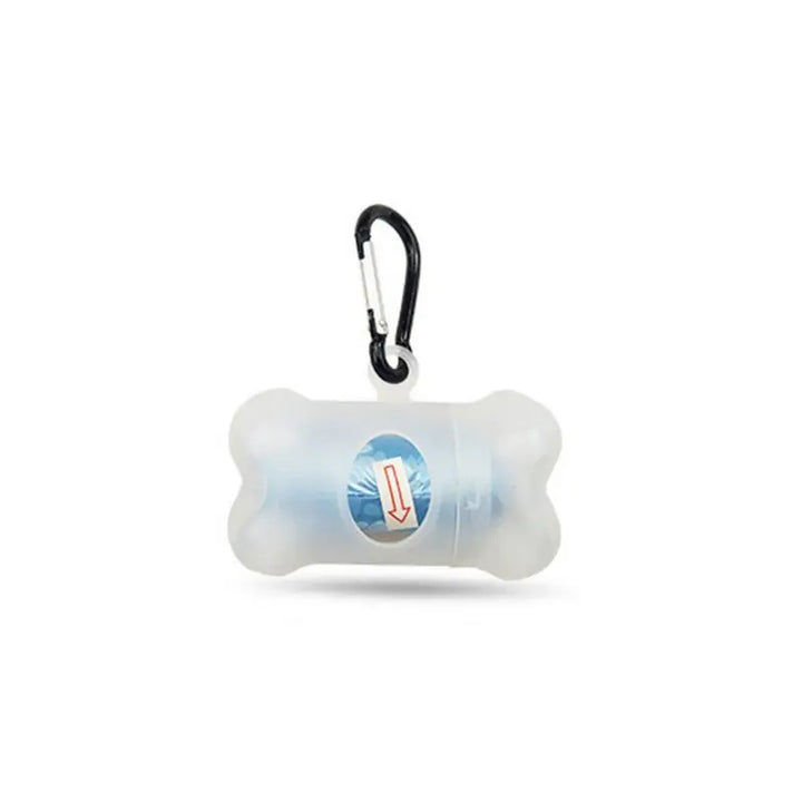 Bone-Shaped Transparent Pet Dog Poop Bag Set.