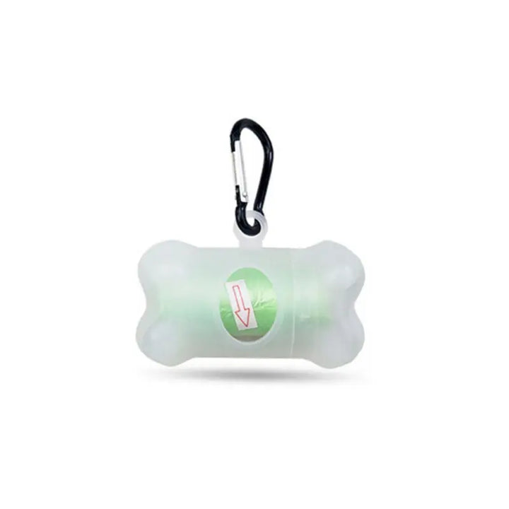 Bone-Shaped Transparent Pet Dog Poop Bag Set.